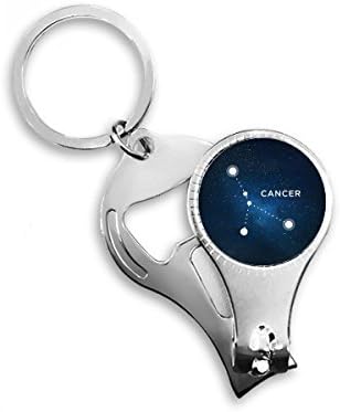 Constelação de câncer signo zodíaco unhas de unhas de chave de chave de chave de corrente de garrafa de garrafa de garrafa