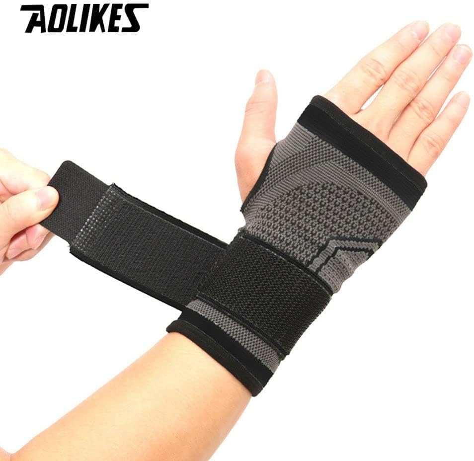 1PCS High Elastic Bandage Fitness Yoga Palm Wrist Powerlifting Gym Palm Pad Protector1 件 高 弹性 绷 带 健身 瑜伽 手 手 腕护腕