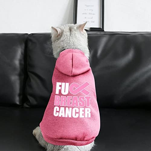 Foda -se o câncer de mama, fantasia de cão roupas de roupa de estimação com acessórios para animais de estimação para