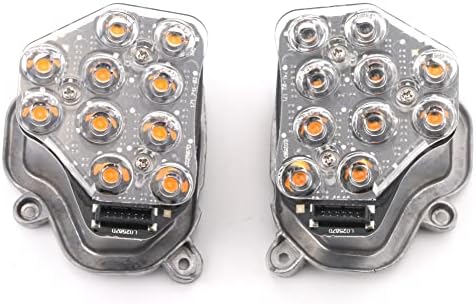1 par sinalizador de giro LED Módulo de indicador do farol Compatível e direita com BMW 5 'F10 F18 Substitua# 63117271901 63117271902