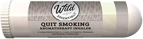 Wild Essentials 3 pacote de parar de fumar inaladores nasais de aromaterapia feitos com óleos essenciais naturais de grau terapêutico para ajudá -lo a chutar o hábito e saciar os desejos