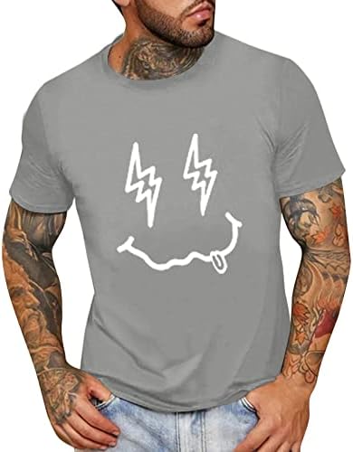T-shirt gráfica de homens solto ajuste v camiseta de pescoço colorblock bloqueio tropical do dia dos namorados camisetas e camisetas de roupas ativas masculinas