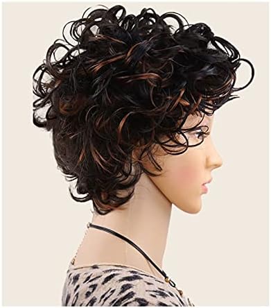 Peruca feminina de tomyeus perucas encaracoladas para mulheres perucas curtas Cabelo cacho