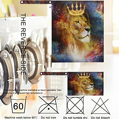 VISESUNNY Lion King Cosmic Space 2pcs bolsa molhada com bolsos com zíper para fraldas salateadas reutilizáveis ​​laváveis ​​para viajar, praia, creche, carrinho, fraldas, roupas de ginástica sujas, roupas de banho molhadas, produtos de higiene pessoal