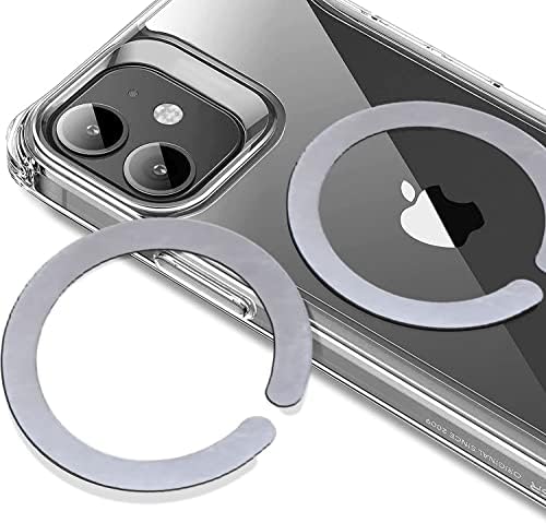 6 PCs adesivos de anel de metal adesivo para capa de telefone, conversor de capa de adesivo MagSafe para atualizar