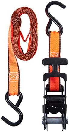 Keeper 85404 12 'Hi-Viz Ratchet Tie-Down, Orange