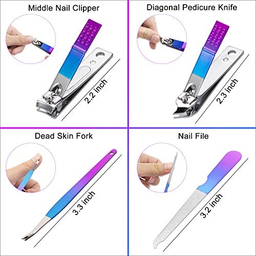 CGBE Manicure Conjunto de unhas Clippers Pedicure Kit Men Women Homping Kit Manicure Ferramentas Profissionais de Cuidados
