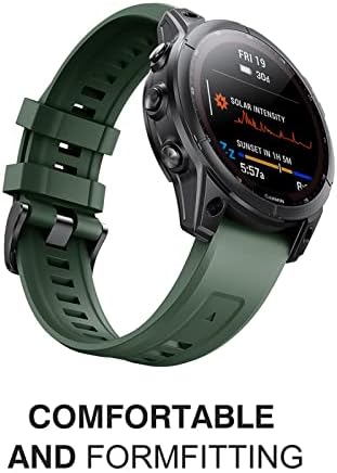 Sawidee 22/26mm Official Silicone Watch Band tiras rápidas para Garmin Fenix ​​6 6x Pro 5x 5 mais 3HR 935 945 Fenix