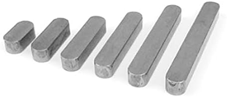 10pcs Largura 2 mm Chave plana de aço carbono Um tipo de posicionamento de 2 mm de altura de 6 mm ~ 12 mm de comprimento