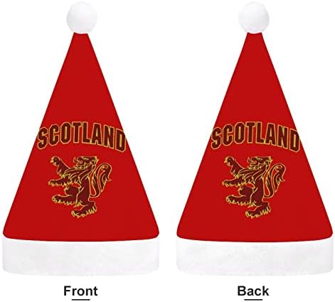 Scottish Rampante Lion Christmas Hat chapé de Papai Noel Decorações de árvore de Natal Presentes para adultos para adultos homens