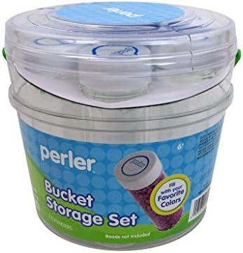 Organizador de contas Perler Pequenos recipientes de armazenamento empilhável, 12pc.