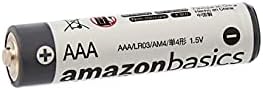 Basics 250-Pack AAA Alcalina Baterias Industriais, 1,5 Volt, Life
