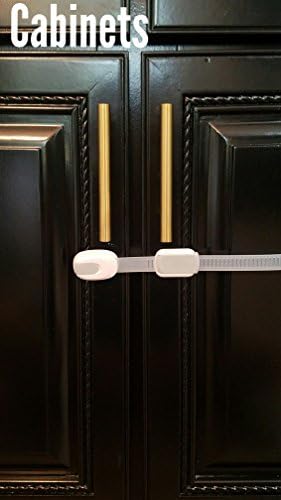6 fechaduras de segurança do armário à prova de crianças - armário, gaveta e banheiro protetor para bebês - rápido