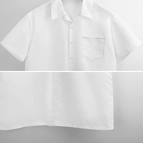 Aloha Hawaii Pineapple Camisas masculinas de manga curta V Botão gráfico de pescoço- camisetas de praia