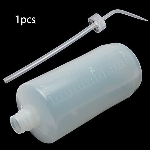OTHMRO 1PCS 1000 ml ângulo dobrado plástico laboratório cilíndico reagente químico reagente garrafa de boca larga