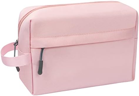 Bolsa de higiene saco de higienesycoo, saco de maquiagem kit de dopp pendurado no nylon de nylon de nylon de nylon organizador de higiene pessoal para produtos de higiene pessoal rosa