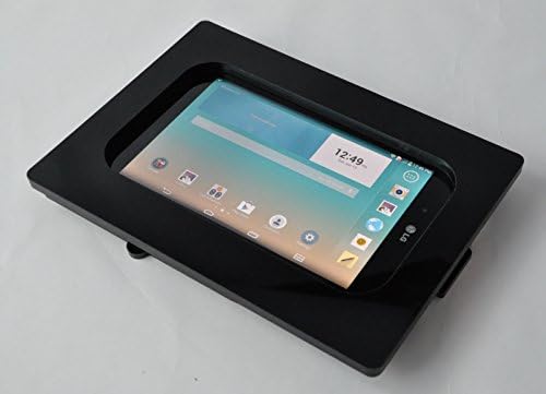 Tabcare compatível LG G Pad 8.3 Black Vesa Mount Acrílico Gabinete de Segurança para POS, Quiosque, Display da loja