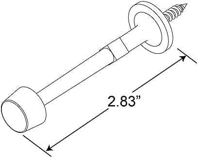 Prime-line MP11224-1 Stop de porta rígida