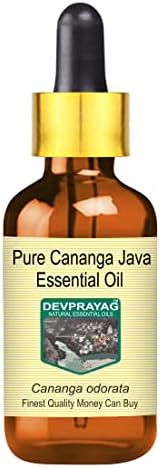 Devprayag Pure Cananga Java Essential Oil com vapor de gotas de vidro destilado 100ml