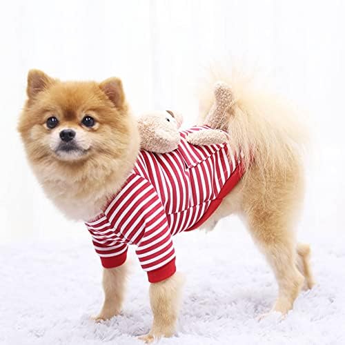 Sweater para cães de urso de bolso de gato e gatos outono e inverno, além de cães pequenos cães pequenos roupas de estimação de animais de estimação
