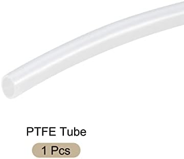 Tubo de tubo com mangueira de tubulação de PTFE de reboco, [para filamentos 3D impressora] -1,5mmidx1.9mmodx3.3ft/branco/1 pcs