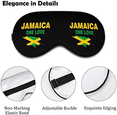 Mapa da bandeira da Jamaica um amor máscara de olho macio eficaz máscara de sono conforto