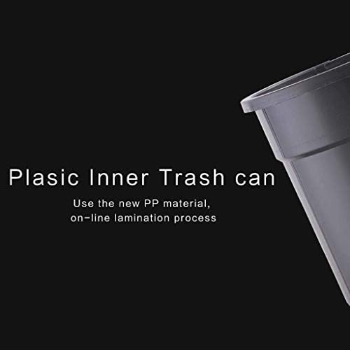 Lixeira lxdzxy lixo, lixo do tipo indutivo pode ser inteligente para banheiros de banheiro em casa barris de armazenamento de lixo lixo de metal de aço inoxidável, champanhe, 6l