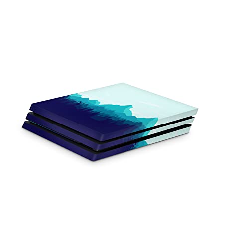 Zoomhitskins PS4 Pro Skin, compatível com PlayStation 4 Pro, Arte florestal de nuvem de céu azul da Paisagem Blue Mountain, 1 PS4