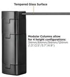 Mount Plus MP-AMS-12 40 Monitor extra Longo Altura de vidro temperado Riser ajustável Riser | tela de monitor duplo, TV, teclado,