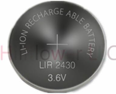 Hillflower 100 peças Lir2430 2430 CR2430 LM2430 BR2430 BULK RECHARGELECIDO 3,6V Duração de duração de longa duração Premium Bateria