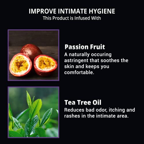 Skin Elements Combats Intimate Wash com óleo da árvore do chá e maracujá | Limpador de peça privada de espuma equilibrada
