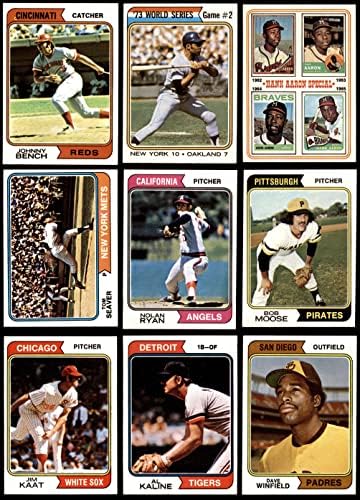 1974 Topps Baseball Complete Conjunto NM