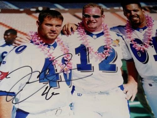 Mike Alstott autografou 8x10 Foto colorida - Buccaneers! - Fotos autografadas da NFL