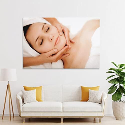 Posters de arte de massagem facial, impressão de decoração de parede para salão de salão para salões de beleza impressões