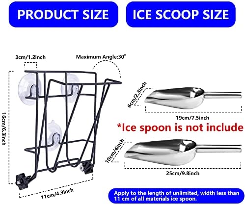 Porta -gelo suporte dobrável, portador de metal para fabricante de gelo para fortes de metal para o casamento de festas de bar da