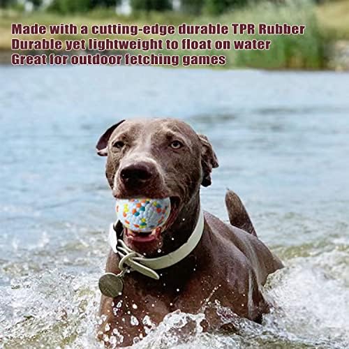 Bola de brinquedo para cães, ETPU resistente a mordida de alta elasticidade Toy de mastigar cães para mastigar agressivos, treinar brinquedos molares para cães para cães grandes e médios para brincar, treinar e mastigar