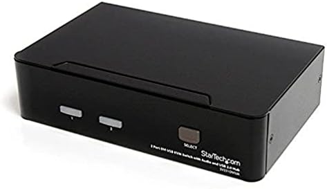 Startech.com 2 Port USB DVI KVM Switch com tecnologia de comutação rápida DDM e cabos - porta dupla DVI USB KVM Switch