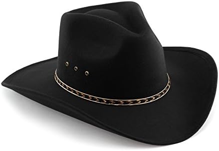 Chapéu de cowboy de feltro da frente de pitada ocidental