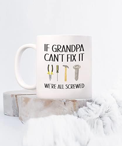 Se o vovô não pode consertar caneca de café, os melhores presentes do avô de crianças, presente do dia dos pais para o avô