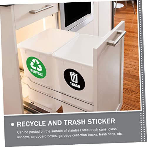 Decalques de cozinha de eventos HANABASS 5 Reciclagem Reciclando Apartamento Recipiente de Contêineres Estilo e PVC Para Sinais