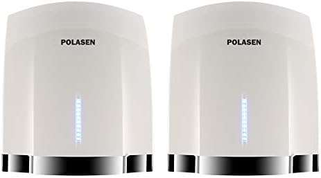 Pacote de guarda de parede do secador de mão Polasen Electric de 2 eficiência energética Max sem toque 10-15 Segundo