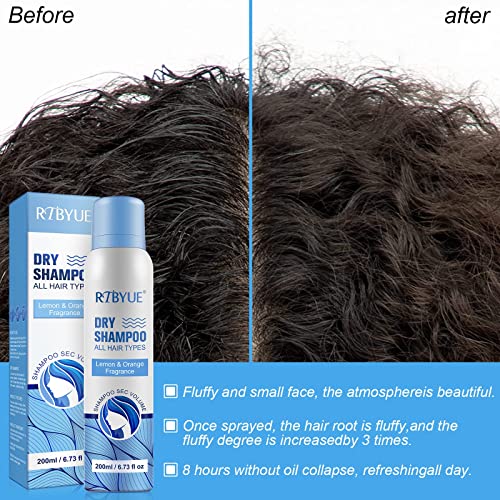 Shifakou Shampoo seco com colágeno, xampu de cabelo seco sem água - limpa e refresca cabelos, adiciona volume instantâneo