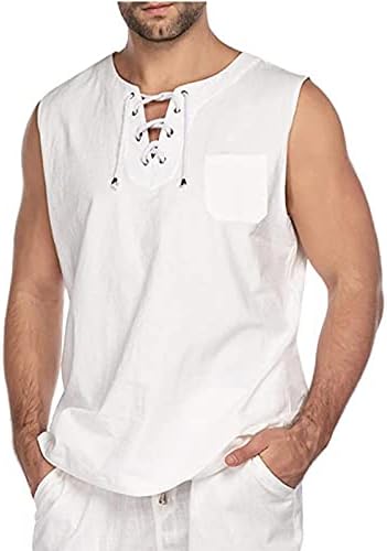 Tanque de blusa para o homem de cordas drawtring slim fit top machar camisetas