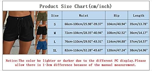 Shorts de linho Miashui para mulheres esportes de verão Pocket Casual Home Solid Home Shorts Mulheres Loose Mulheres Casual Mid