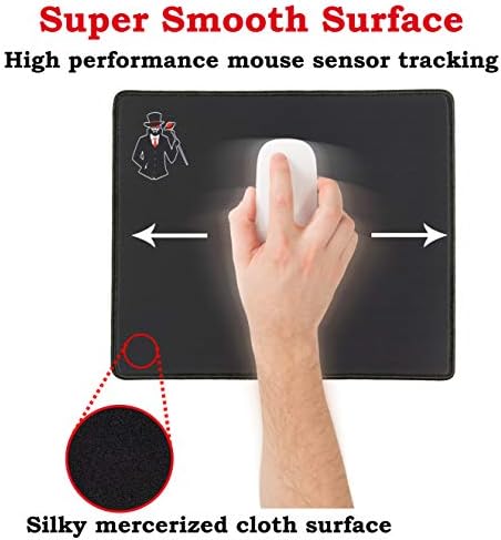 Hypernova Gaming Mouse Pad ,, Melhor Mousepad de Laptop, Base à prova d'água, sem deslizamento, bordas costuradas resilientes,