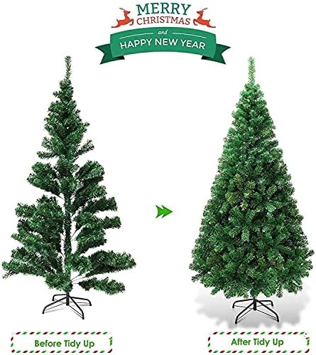 Haieshop Árvore de Natal Árvore Artificial da Árvore de Natal Árvore Artificial de Pinheiro Artificial Com Metal Stand Para