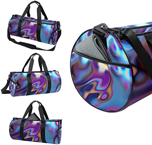 Mamacool Abstract Liquid Background Duffel ombro Bolsa de transmissão Bolsa de viagem para ginástica Sports Dance Travel Weekender