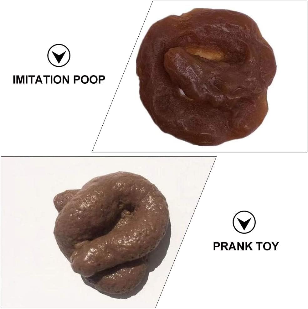 6 PCs Fake Poop Soft Fake Poo Poo Fake Tord Novidade Prank Prank Poop Toy para April Fools Day Halloween