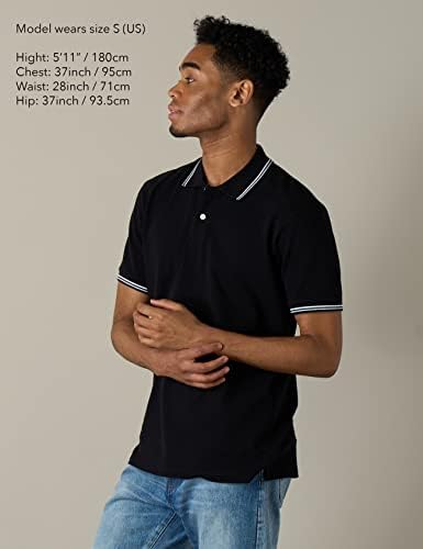 Camisa pólo clássica de lapasa masculino - colarinho curto colarinho de golfe casual fit algodão m19 / atlético M131