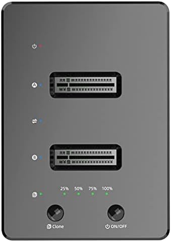 Sxnbh tipo C para USB 3.0 M.2 SATA NGFF SSD Disco de disco rígido Docking Station Dual Bay Offline Adaptador de